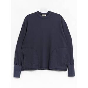 NEW NICHOLAS DALEY men's waffle crewneck top in navy